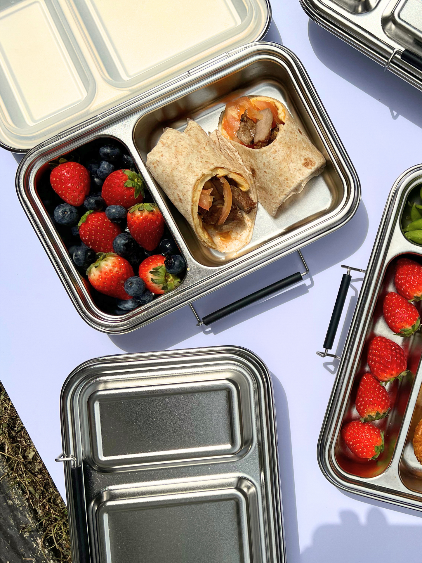 2 COMPARTMENT 304 STAINLESS STEEL LUNCH BOX