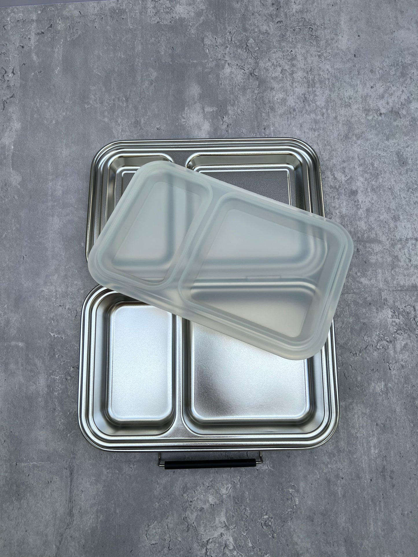 2 COMPARTMENT 304 STAINLESS STEEL LUNCH BOX